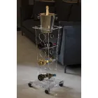 Säulenflaschenhalter und Eiskübel aus transparentem Acryl - Ciampino Viadurini