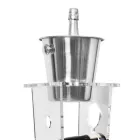 Säulenflaschenhalter und Eiskübel aus transparentem Acryl - Ciampino Viadurini