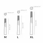 Moderner Kerzenhalter aus massivem Kiefernholz mit farbigen Details - Offenheit Viadurini