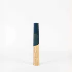 Moderner Kerzenhalter aus massivem Kiefernholz mit farbigen Details - Offenheit Viadurini