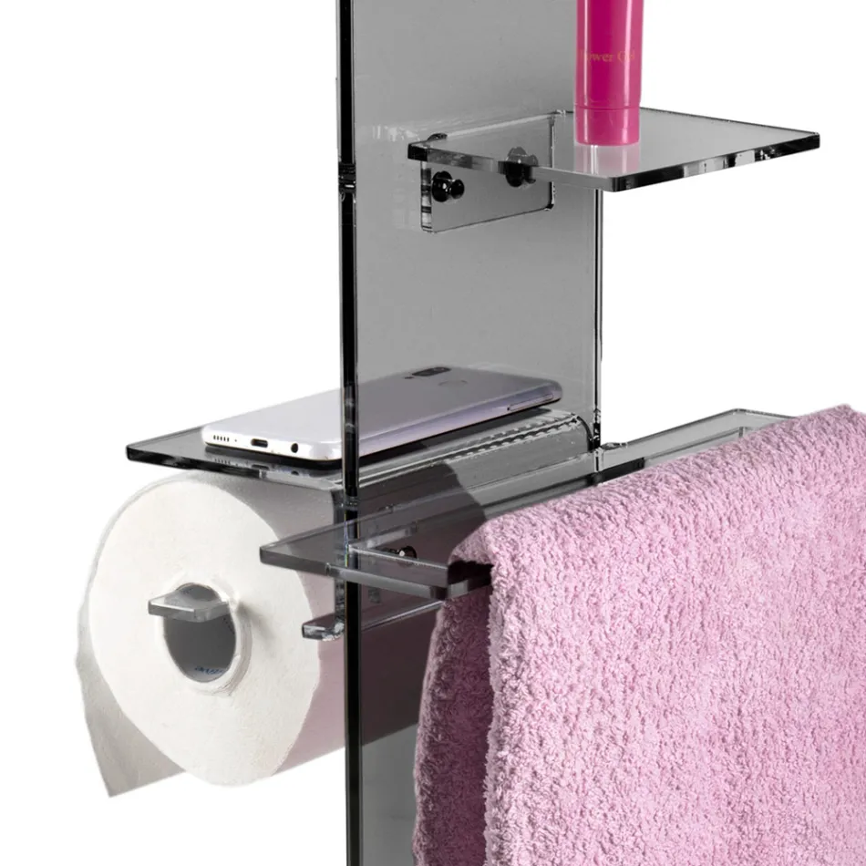 Papierhalter, Handtuch- und Bidet-Seifenhalter, hergestellt in Italien – Pluto Viadurini