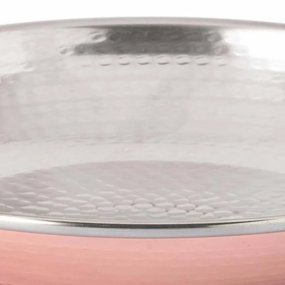 Design Tisch Obstschale Handgeschlagenes Kupfer Herzstück 28 cm - Terraemare Viadurini