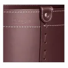 Zylindrischer Holzhalter aus regeneriertem Leder mit Tonda Firestyle Rädern Viadurini