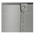 Zylindrischer Holzhalter aus regeneriertem Leder mit Tonda Firestyle Rädern Viadurini