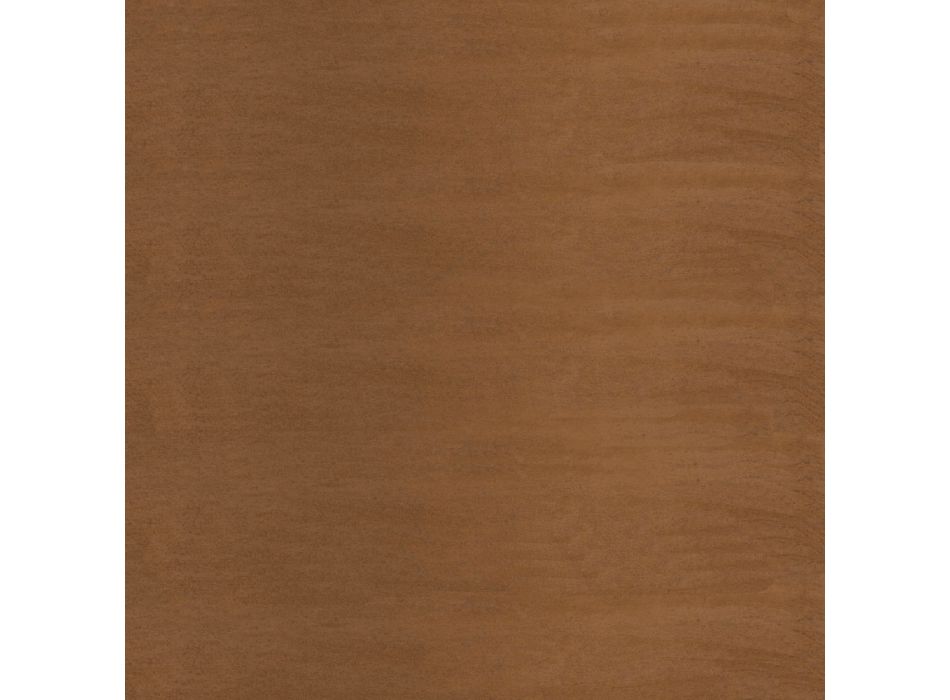 Holzhalter im Außen- oder Innendesign, schwarz oder Corten 45x45xH70 cm - Riviera Viadurini