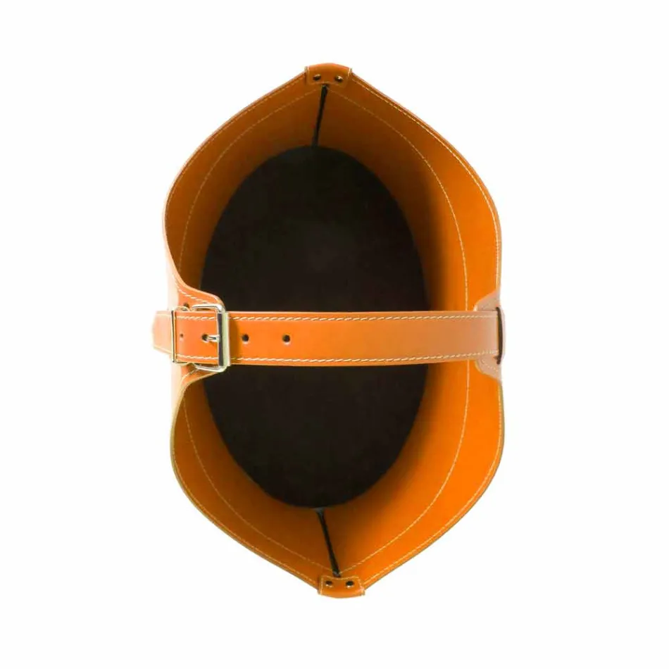 Portalegna von Interieur mit Rad in einem modernen recycelten Leder Fabia Viadurini