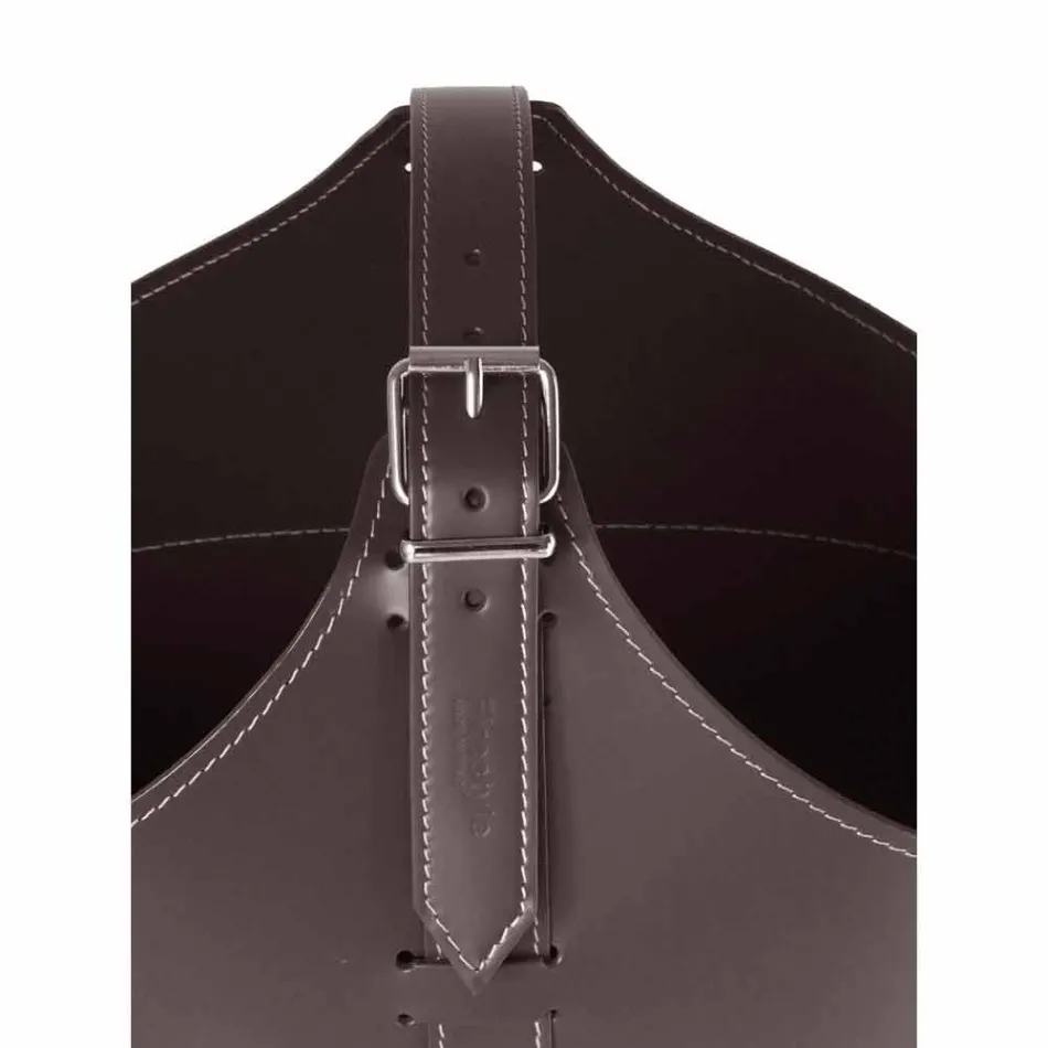 Portalegna von Interieur mit Rad in einem modernen recycelten Leder Fabia Viadurini