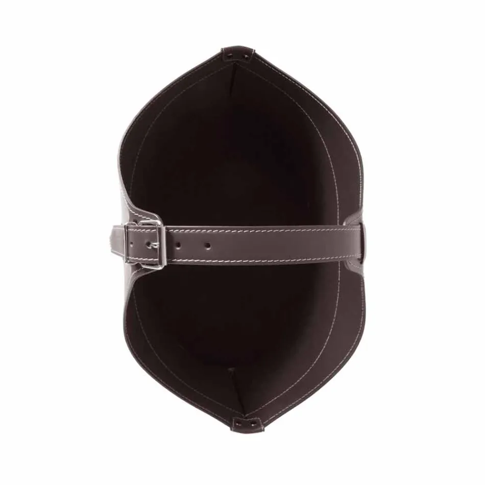 Portalegna von Interieur mit Rad in einem modernen recycelten Leder Fabia Viadurini