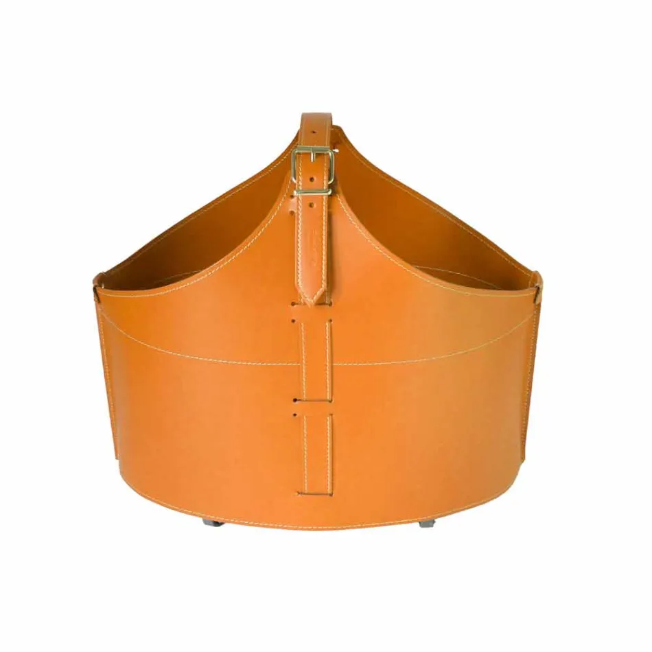 Portalegna von Interieur mit Rad in einem modernen recycelten Leder Fabia Viadurini