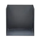 Brennholzhalter aus schwarz lackiertem Stahl Made in Italy - Fiamme Viadurini