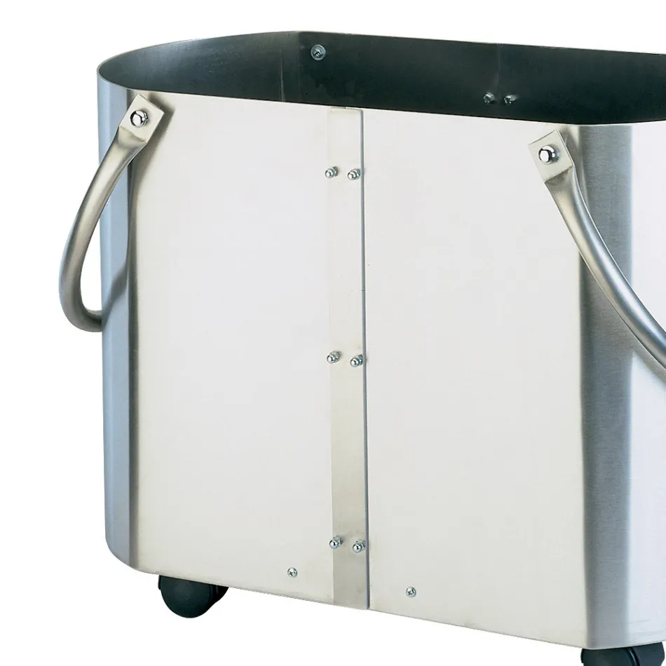 Holzhalter in verschiedenen Ausführungen mit 2 Seitengriffen. Hergestellt in Italien – Impala Viadurini