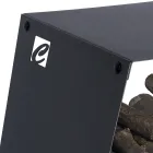 Moderner Holzständer aus lackiertem Stahl Made in Italy - Demetra Viadurini