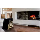 Moderner Holzständer aus lackiertem Stahl Made in Italy - Demetra Viadurini