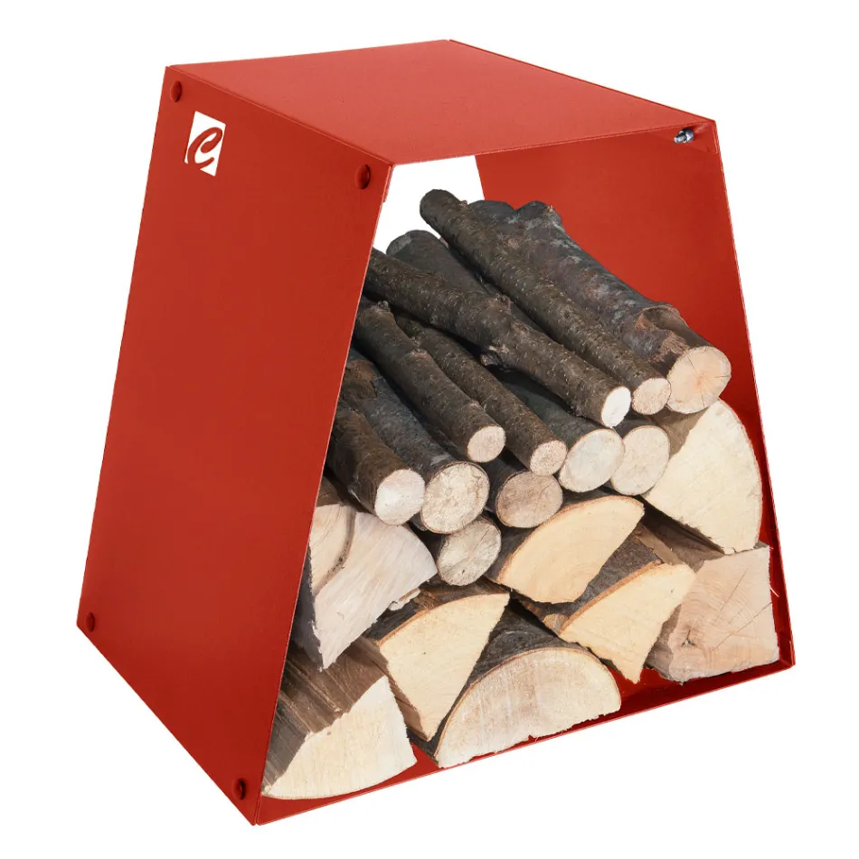 Moderner Holzständer aus lackiertem Stahl Made in Italy - Demetra Viadurini