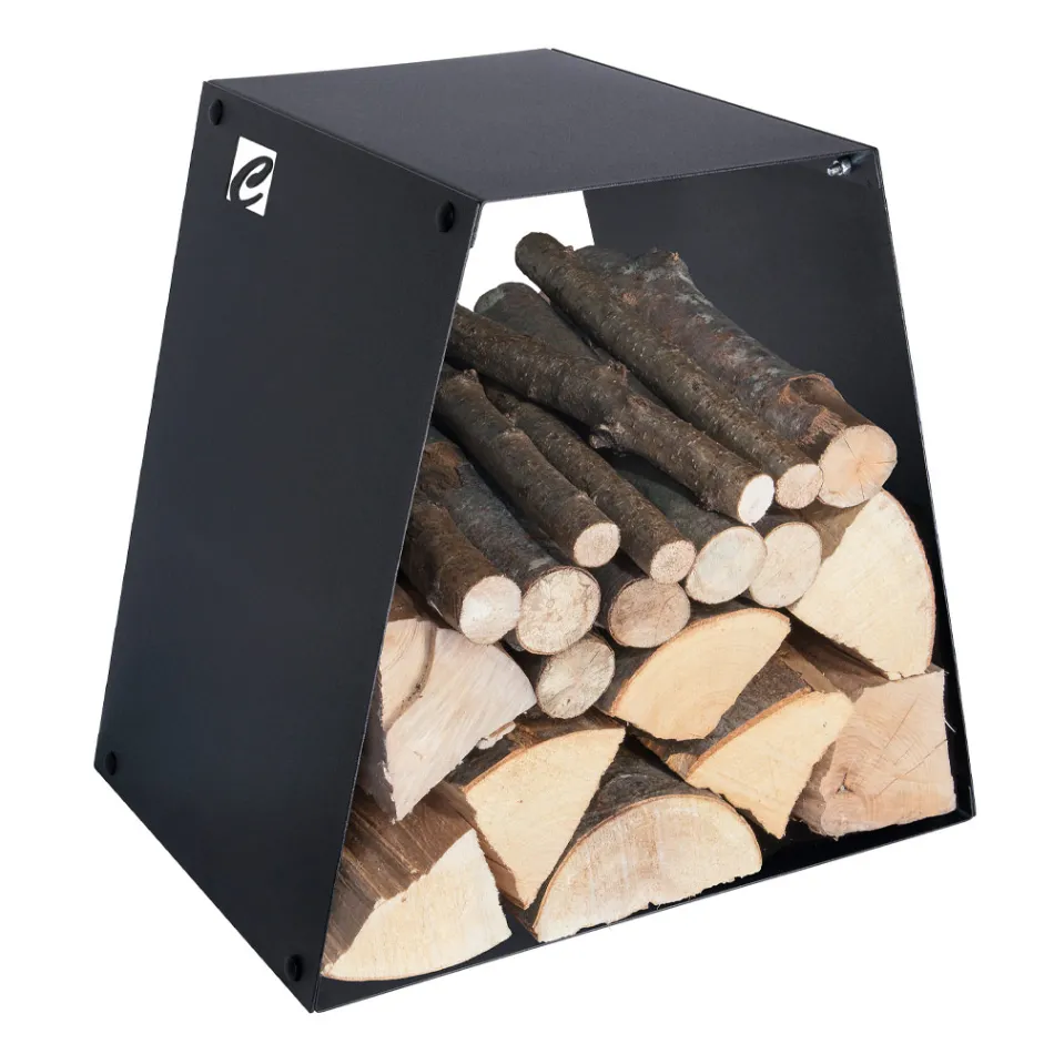 Moderner Holzständer aus lackiertem Stahl Made in Italy - Demetra Viadurini