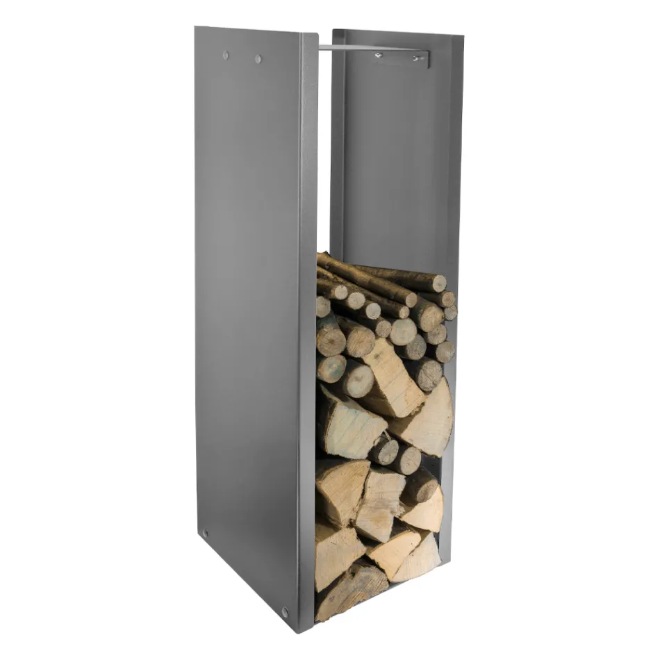 Moderner Holzständer aus lackiertem Stahl Made in Italy - Patrik Viadurini