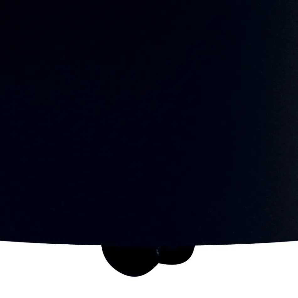 Moderner Holzhalter aus Metall mit Rädern, hergestellt in Italien – Bleistift Viadurini