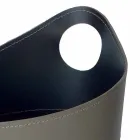 Brennholzhalter, Eisenhalter und Eisen für Nicad Leder, hergestellt in Italien Viadurini