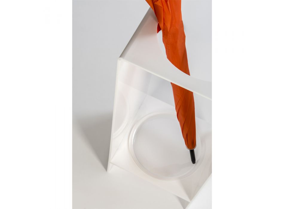 Schirmständer für den Eingang aus weißem oder transparentem Plexiglas - Navel Viadurini