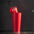 Design-Schirmständer aus Leder für Regenschirm zuhause oder im Büro Viadurini