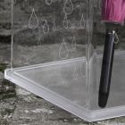Schirmständer aus transparentem laserdekoriertem Acrylglas - Versio Viadurini