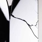 Schwarzer Plexiglas-Schirmständer mit 3D-Gravuren und Dekorationen, modernes Design - Farfo Viadurini