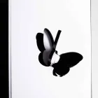 Schwarzer Plexiglas-Schirmständer mit 3D-Gravuren und Dekorationen, modernes Design - Farfo Viadurini