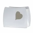 Design-Zeitschriftenständer aus Leder mit modernem Beatrice-Design Viadurini