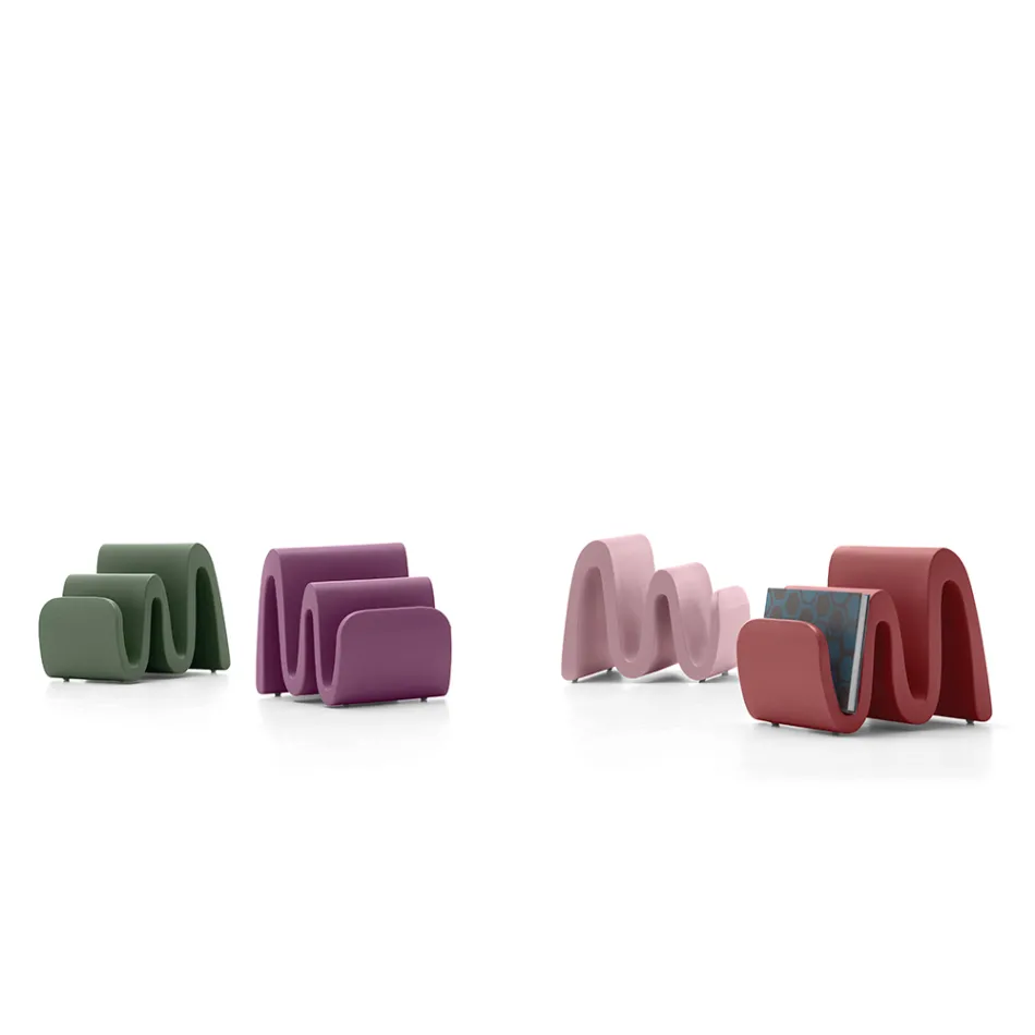 Moderner Zeitschriftenständer aus farbigem Polyethylen Made in Italy - Munoz Viadurini