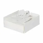 Moderner Low Floral Serviettenhalter in Eisenblau, Weiß oder Schlamm - Marken Viadurini