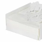 Moderner Low Floral Serviettenhalter in Eisenblau, Weiß oder Schlamm - Marken Viadurini