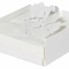 Moderner Low Floral Serviettenhalter in Eisenblau, Weiß oder Schlamm - Marken Viadurini