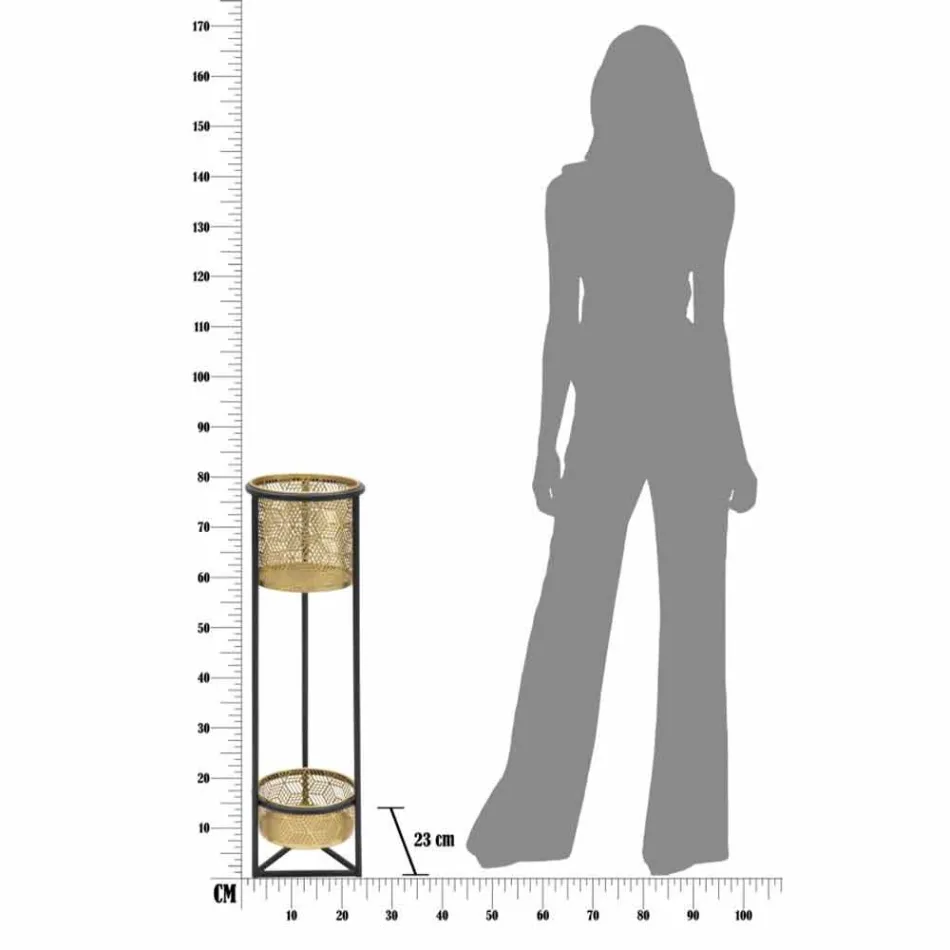 Runder runder Topflappen aus Eisen im modernen Design - Addie Viadurini