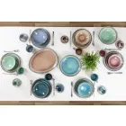 Design 24-teiliges Besteck aus Stahl mit Schildkröteneffekt - Rock Viadurini