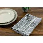 Design Servierbesteck aus Satin Stahl 24 Stück komplett - Fayette Viadurini