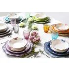 Design Servierbesteck aus Satin Stahl 24 Stück komplett - Fayette Viadurini