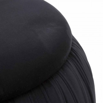 Moderner farbiger runder Behälter-Hocker in Holz und Stoff