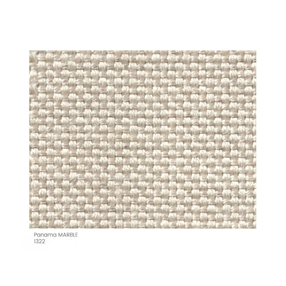 Gartenhocker gepolstert und bezogen mit Stoff Made in Italy - Butter Viadurini