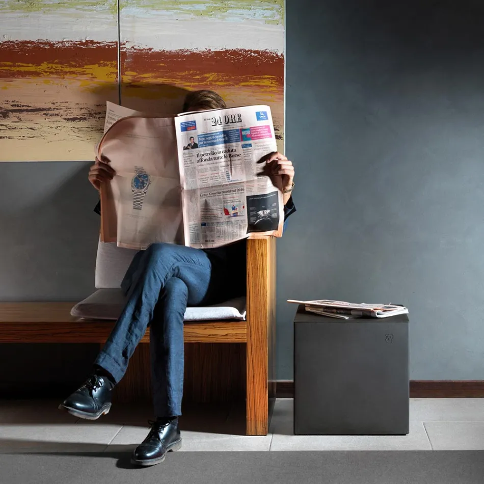 Gartenhocker aus Polyethylen 8 Ausführungen Made in Italy - Viky Viadurini