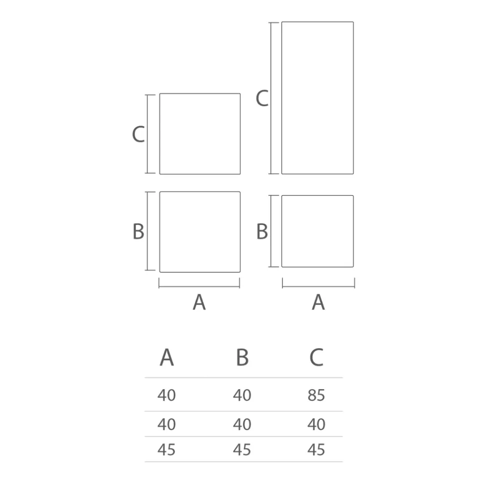 Gartenhocker aus Polyethylen 8 Ausführungen Made in Italy - Viky Viadurini