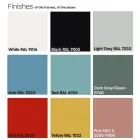 Gartenhocker aus Stoff mit Metallfüßen Made in Italy - Butter Viadurini