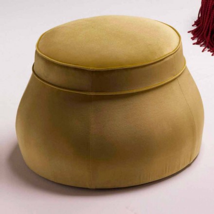 Gepolsterter Lounge Pouf im klassischen Luxus-Design made in Italy Simon Viadurini