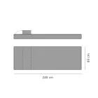 Design Single Outdoor Daybed Pouf, hohe Qualität, hergestellt in Italien – Emanuela Viadurini