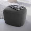 Pouf Square Fußstütze gepolstert und mit Stoff bezogen Made in Italy - Marli
