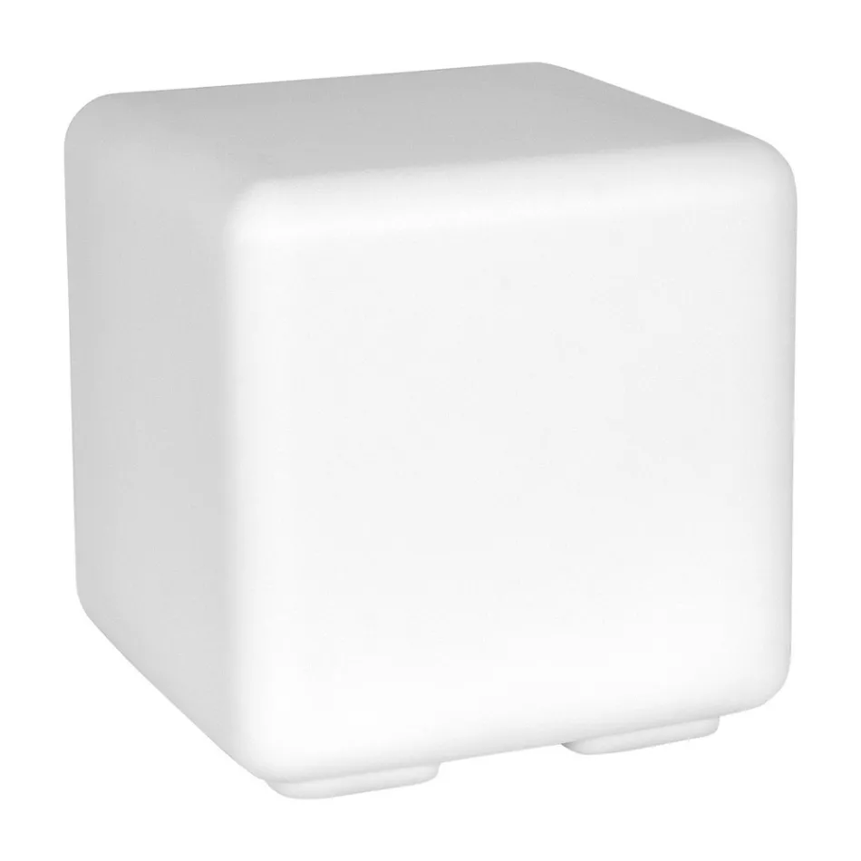 Hocker Garten-Couchtisch aus farbigem Polyethylen Made in Italy - Colores Viadurini