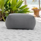 Pouf-Gartentisch aus Outdoor-Stoff in Anthrazit - Maestrale Viadurini