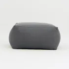 Pouf-Gartentisch aus Outdoor-Stoff in Anthrazit - Maestrale Viadurini
