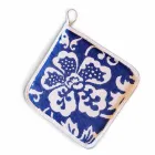 Topflappen italienischer Kunst aus reinem Leinen mit handbedrucktem Einzelstück - Marken Viadurini