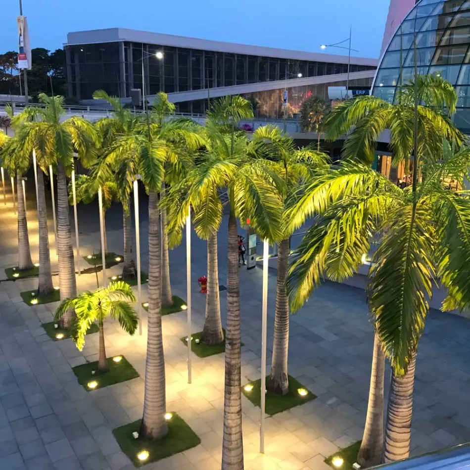 Runder Strahler mit LED Outdoor in Edelstahl - Dakota Viadurini