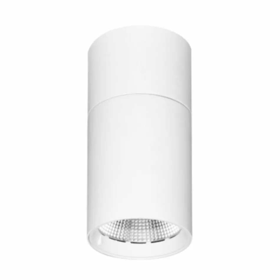 Verstellbare LED-Deckenleuchte aus weißem oder schwarzem Aluminium - Point Viadurini